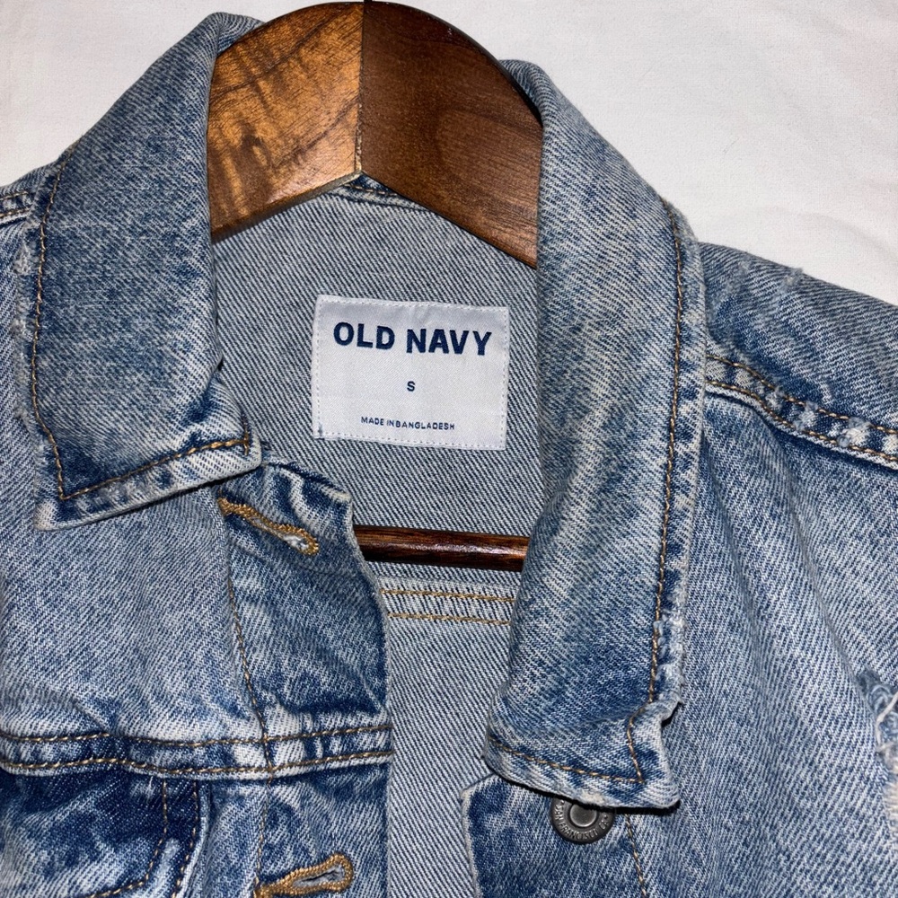 Old Navy Blue Denim Y2K  Cool Girl Vest - Picture 3 of 6